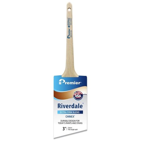 RIVERDALE 3 in. Premier Extra Stiff Thin Angle Sash Paint Brush RI7163